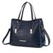 MKF Collection by Mia K Aurelia Crocodile Embossed Vegan Leather Womenâ€™s Tote Bag - Blue