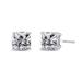 Haus of Brilliance 14K White Gold 1 1/2 Cttw Clarity Enhanced Princess Cut Diamond Solitaire Stud Earrings - I-J Color, I1-I2 Clarity - White