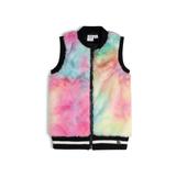 Deux Par Deux Plush Sleeveless Vest Rainbow - Pink - 2-3Y