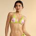 Cynthia Rowley Becca String Bikini Bottom - Neon Green - Yellow - L