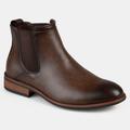 Vance Co. Shoes Vance Co. Men's Wide Width Landon Chelsea Dress Boot - Brown - 8