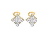 Haus of Brilliance 14K Yellow Gold 1 Cttw Round, Baguette and Princess Cut Diamond Earrings - Yellow - OS