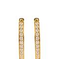 Haus of Brilliance 10K Yellow Gold 1/2 Cttw Round-Cut Diamond Hoop Earrings - Gold - OS