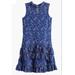 Ava & Yelly Lace Ruffle Dress - Blue