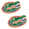 Canvas Style Florida Gators Enamel Stud Earrings - Green