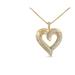 Haus of Brilliance 14K Yellow Gold Plated .925 Sterling Silver 1.0 Cttw Champagne Diamond Heart Pendant Necklace - Yellow - 18