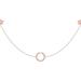 LuvMyJewelry Avani Skyline Geometric Layered Diamond Necklace in 14K Rose Gold Vermeil on Sterling Silver - Gold