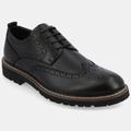 Vance Co. Shoes Campbell Wingtip Derby Shoes - Black - 13