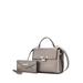 MKF Collection by Mia K Hadley Vegan Leather Womenâ€™s Satchel Bag with Wristlet Wallet - Grey