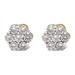 Haus of Brilliance 10K Yellow Gold Plated .925 Sterling Silver 2.0 Cttw Diamond Floral Cluster Stud Earrings - J-K Color, I1-I2 Clarity - Yellow