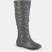 Journee Collection Journee Collection Women's Extra Wide Calf Jayden Boot - Grey - 9