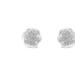 Haus of Brilliance Sterling Silver Diamond Swirl Cluster Stud Earrings - White - OS