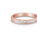 Haus of Brilliance 10K Rose Gold over .925 Sterling Silver 1/5 Cttw Diamond Channel-Set Stackable Band Ring - Pink - 6.5