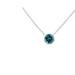 Haus of Brilliance .925 Sterling Silver 3.5 mm Blue Sapphire Gemstone Solitaire 18" Pendant Necklace - Blue - 18