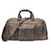 Steel Horse Leather The Colden Duffle Bag Large Capacity Leather Weekender - Brown