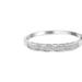 Haus of Brilliance 14K White Gold 3 1/3 Cttw Invisible Set Princess-Cut Diamond Wave Bangle Bracelet - White - 7