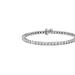 Haus of Brilliance .925 Sterling Silver 2.0 Cttw Lab Grown Diamond Illusion-Set Miracle Plate Tennis Bracelet - 1.0 CTTW