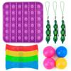 Fresh Fab Finds 12Pack Sensory Fidget Toys Set Stress Relief Anti-Anxiety Tools Bundle For Kids and Adults - Multi