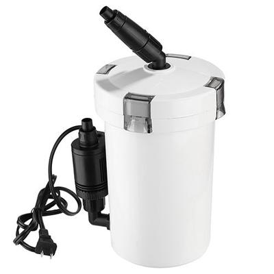 Fresh Fab Finds 3-Stage External Canister Filter For 28 Gallon Aquarium Fish Tank 105gph 6W Easy Installation Silent - White