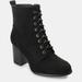 Journee Collection Women's Wide Width Baylor Bootie - Black - 7