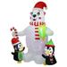 Fresh Fab Finds 5.9FT Christmas Inflatable Outdoor Decoration Polar Bear Gift Box Penguin Blow Up Yard Decoration