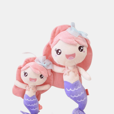 Vigor Lovely Mermaid Princess Doll Stuffed Toy Little Girl(1 Doll) - Purple