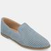 Journee Collection Women's Tru Comfort Foam Wide Width Lucie Flat - Blue - 9