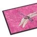 Caroline's Treasures 24 in x 36 in Dragonfly on Pink Door Mat Indoor/Outdoor