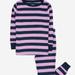 Leveret Striped Cotton Pajamas - Blue - 8Y