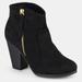 Journee Collection Journee Collection Women's Wide Width Link Bootie - Black - 11