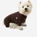 Leveret Dogs Solid Color Brown Pajamas - Brown - XS