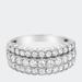 Haus of Brilliance .925 Sterling Silver 1 3/8 Cttw Lab-Grown Diamond Anniversary Band Ring - White - 7