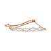 Haus of Brilliance 14K Rose Gold Plated .925 Sterling Silver Diamond Infinity Twist 4"-10" Adjustable Bolo Bracelet - I-J Color, I2-I3 Clarity - Gold - 7