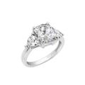 Diamonbliss Timeless Emerald Cut Engagement Ring - White - 7