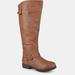 Journee Collection Journee Collection Women's Wide Calf Spokane Boot - Brown - 8.5