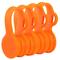 Fresh Fab Finds 4Packs Magnetic Cable Clips Magnet Earphone Wrap Cord Organizer Holder Soft Silicone for Headphones USB Cable Bookmark Ties - Orange
