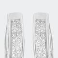 Haus of Brilliance 14K White Gold Princess-Cut Diamond Hoop Earrings - White - OS