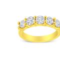 Haus of Brilliance 14k Yellow Gold Plated .925 Sterling Silver 1/2 Cttw Shared Prong Set Brilliant Round-Cut Diamond 11 Stone Band Ring - Gold - 8
