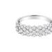 Haus of Brilliance .925 Sterling Silver 1 cttw Lab-Grown Diamond Cluster Band Ring - White - 7