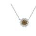 Haus of Brilliance Brown Rhodium over .925 Sterling Silver 1/2 Cttw Diamond Miracle Plate Flower Cluster 18" Pendant Necklace - Grey - 18