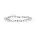 Haus of Brilliance 14K White Gold 2.0 Cttw Princess Cut Invisible Set Diamond Rectangular Link Bracelet - I-J Color, I1-I2 Clarity - 7.25" - White - 7.25