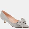 Journee Collection Women's Orana Kitten Heel - Grey - 6