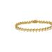 Haus of Brilliance 2 Micron 14KT Yellow Gold Plated Sterling Silver Diamond Link Bracelet - Yellow - 7