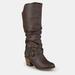 Journee Collection Journee Collection Women's Wide Calf Late Boot - Brown - 7.5