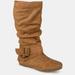 Journee Collection Journee Collection Women's Wide Calf Shelley-6 Boot - Brown - 10