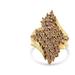 Haus of Brilliance 10K Yellow Gold Diamond Cluster Ring - Yellow - 6