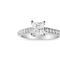Haus of Brilliance 14K White Gold 1 1/5 Cttw 4-Prong Set Princess Diamond Classic Engagement Ring (I1-I2 Color, H-I Clarity) Ring - White - 6