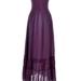 Anna-Kaci Renaissance Boho Lace Maxi Dress - Purple