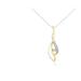 Haus of Brilliance Espira 10k Two-Tone Gold Round Cut Diamond Cascade Pendant Necklace - Grey - 18
