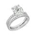 Diamonbliss Oval Solitaire Engagement Ring Set - Grey - SIZE: 10/CARAT WEIGHT: 4 CARATS